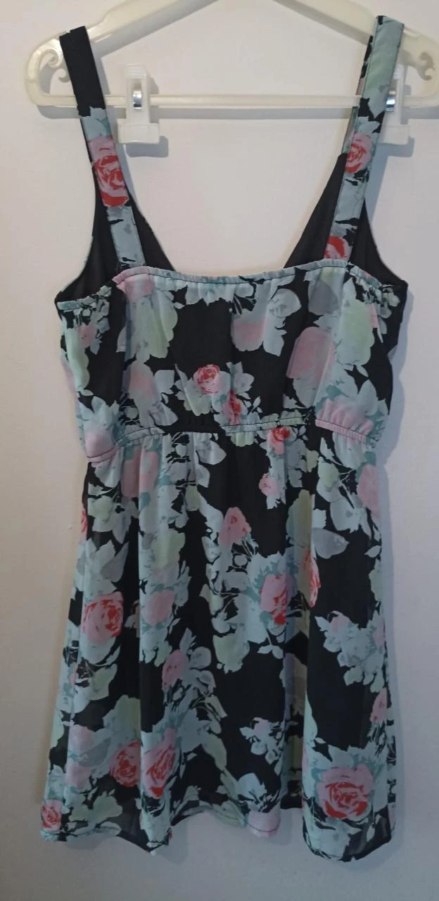 Vestido de verão fluido Jennyfer – Motivo Floral (Rosas) Tamanho P – photo 3